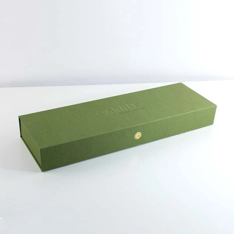 Green texture paper magnetic gift box Green texture paper magnetic gift box